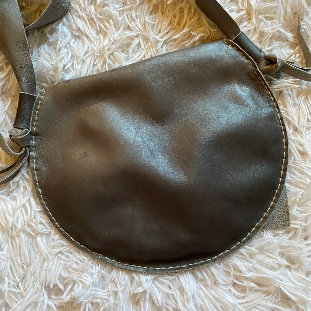 BERNICE LONDON Grey Leather Pouch - Picture 5 of 8